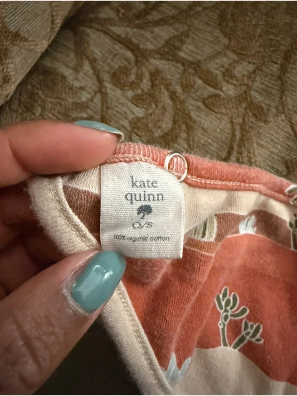 Kate Quinn Organic Cotton Desert Print Bandana Bib
